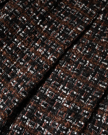 Dolce & Gabbana Multicolor High Waist Tartan Tweed Mini Skirt