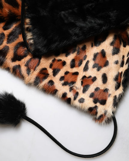 Dolce & Gabbana Black Lamb Fur Short Women Coat Jacket