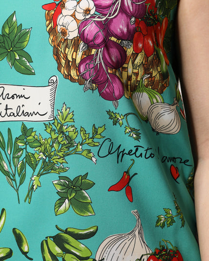 Dolce & Gabbana Multicolor Floral Silk Sleeveless Tank Top