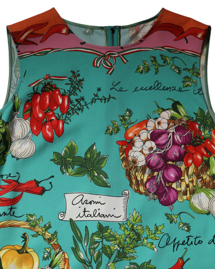 Dolce & Gabbana Multicolor Floral Silk Sleeveless Tank Top