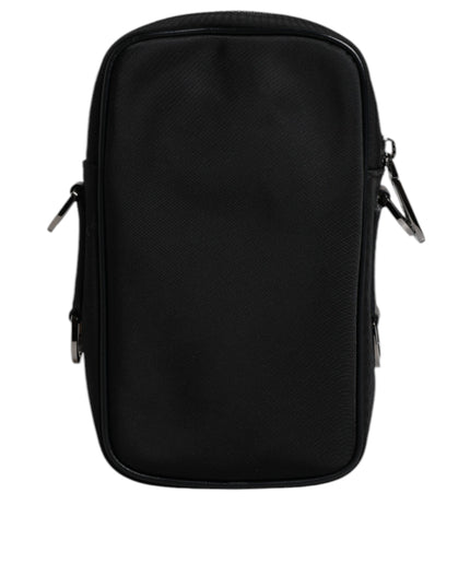 Dolce & Gabbana Multicolor Leopard Jacquard Logo Plaque Neck Strap Bag