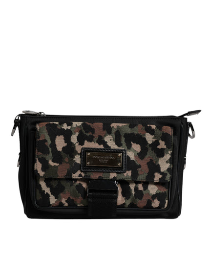 Dolce & Gabbana Multicolor Leopard Jacquard Crossbody Bag