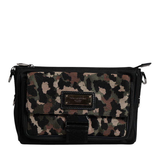 Dolce & Gabbana Multicolor Leopard Jacquard Crossbody Bag