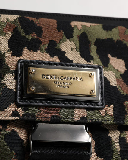Dolce & Gabbana Multicolor Leopard Jacquard Crossbody Bag