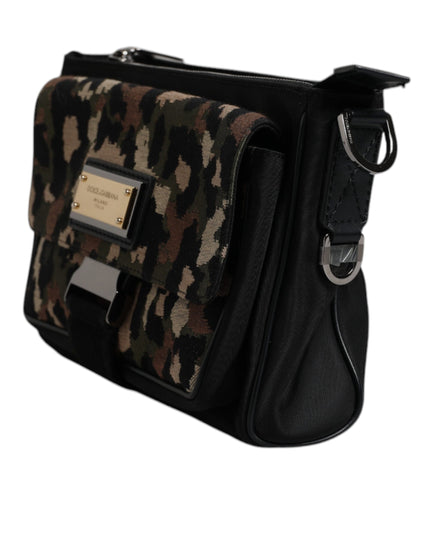 Dolce & Gabbana Multicolor Leopard Jacquard Crossbody Bag