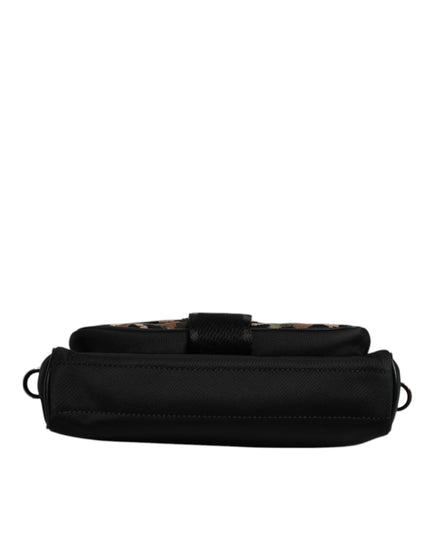 Dolce & Gabbana Multicolor Leopard Jacquard Crossbody Bag