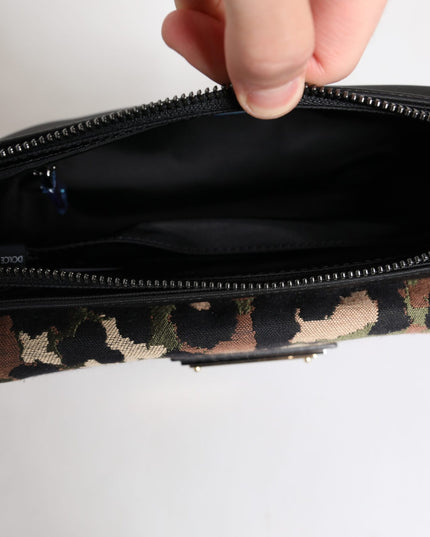 Dolce & Gabbana Multicolor Leopard Jacquard Crossbody Bag