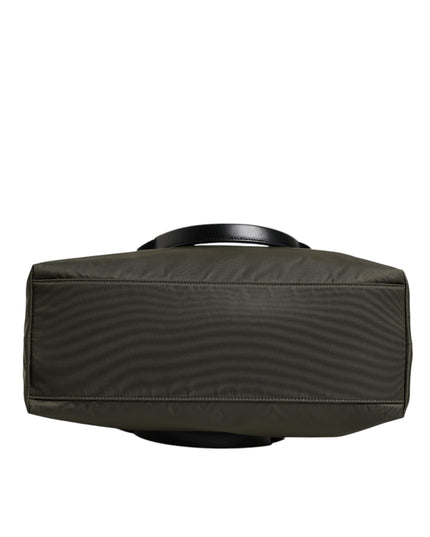 Dolce & Gabbana Military Green Nylon Shoulder Strap Tote Bag