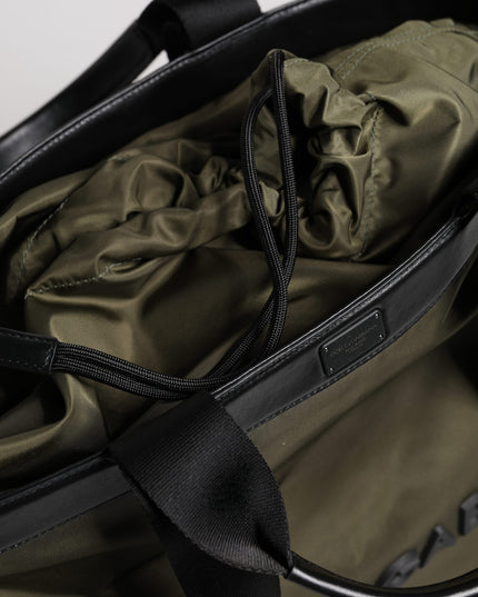 Dolce & Gabbana Military Green Nylon Shoulder Strap Tote Bag
