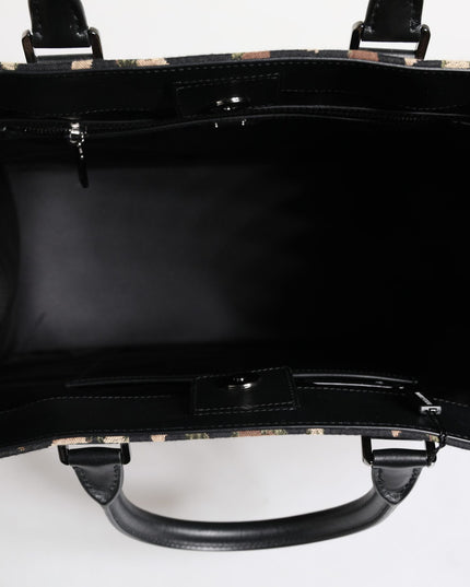 Dolce & Gabbana Multicolor Leopard Shopping Tote Shoulder Bag