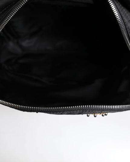 Dolce & Gabbana Black Nylon #DGFAMILY Embellished Backpack VULCANO Bag