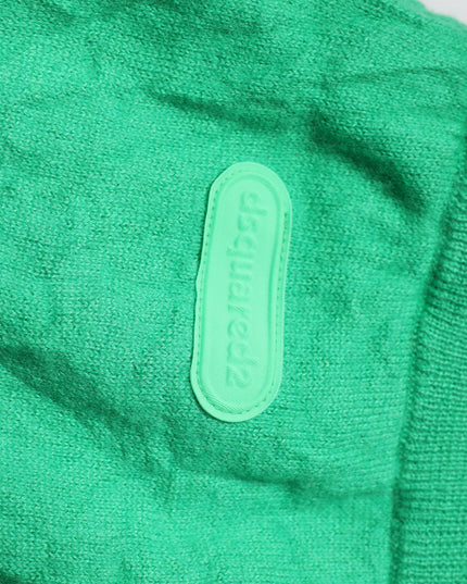 Dsquared² Green Cotton Elastic Waist Men Casual Pants