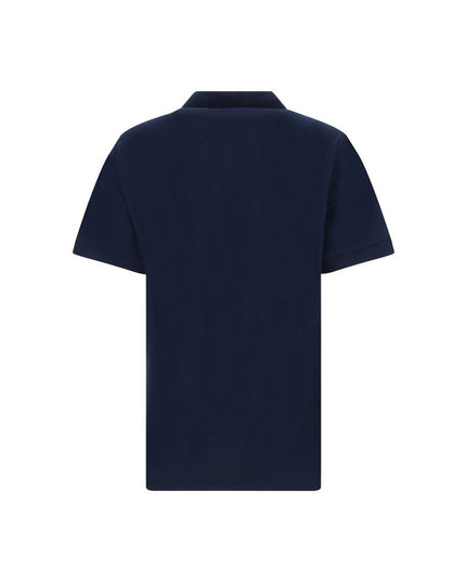 Dolce & Gabbana Blue Cotton Polo Shirt