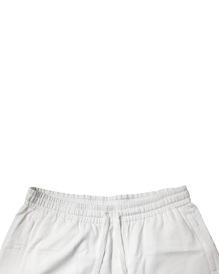 Dolce & Gabbana White Cotton Sweatshorts Men Bermuda Shorts