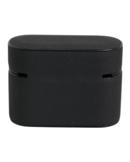 Dolce & Gabbana Black Orange Silicone Embossed Logo Airpods Case