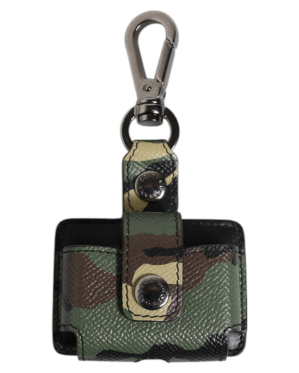 Dolce & Gabbana Multicolor Camouflage Leather Airpods Case