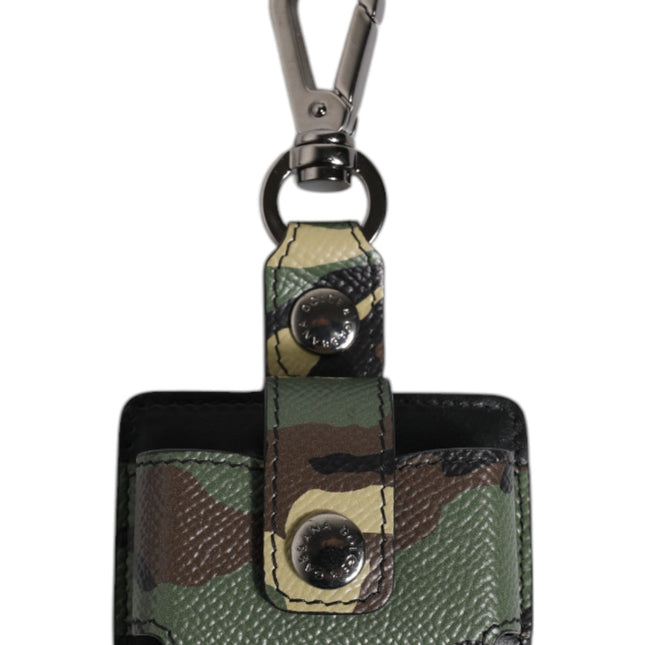Dolce & Gabbana Multicolor Camouflage Leather Airpods Case