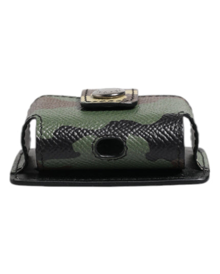 Dolce & Gabbana Multicolor Camouflage Leather Airpods Case