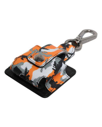 Dolce & Gabbana Multicolor Camouflage Leather Airpods Case