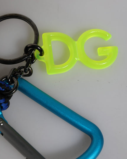 Dolce & Gabbana Multicolor Tape String DG Logo Keychain Polyester Keyring