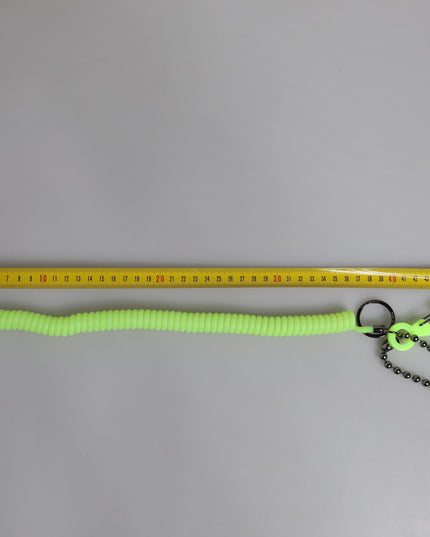 Dolce & Gabbana Green Springy Key Holder DG Logo Men's Keychain Keyring