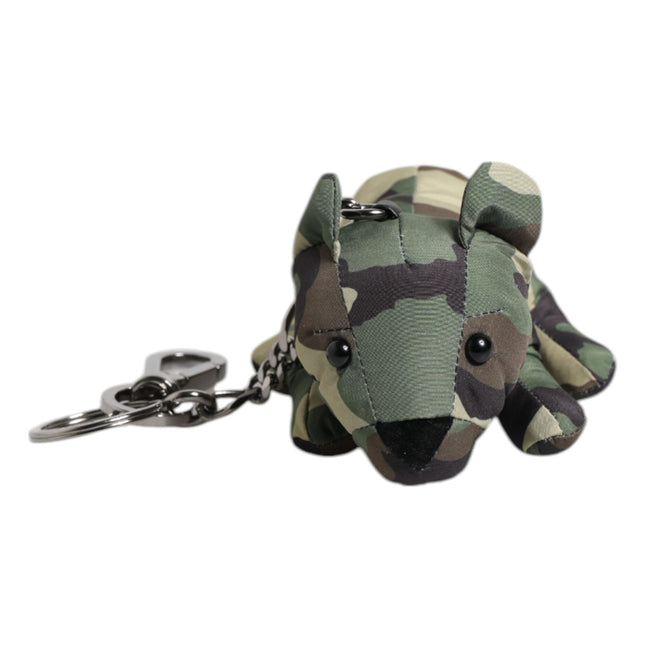 Dolce & Gabbana Multicolor Camouflage Animal Silhouette Keychain Keyring