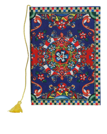 Dolce & Gabbana Multicolor Polyester Carretto Siciliano Print Notebook