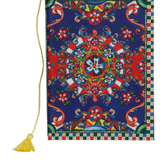 Dolce & Gabbana Multicolor Polyester Carretto Siciliano Print Notebook