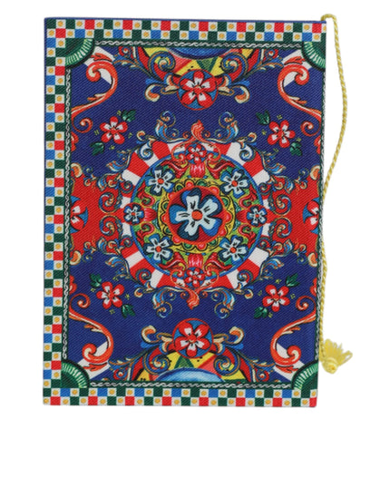 Dolce & Gabbana Multicolor Polyester Carretto Siciliano Print Notebook