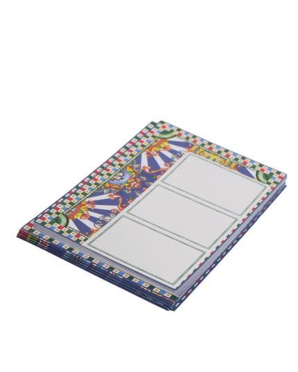 Dolce & Gabbana Multicolor Carretto Siciliano Envelope Post Card Holder
