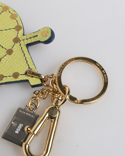 Dolce & Gabbana Multicolor Gold Tone Carretto Keychain Keyring