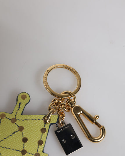 Dolce & Gabbana Multicolor Gold Tone Carretto Keychain Keyring