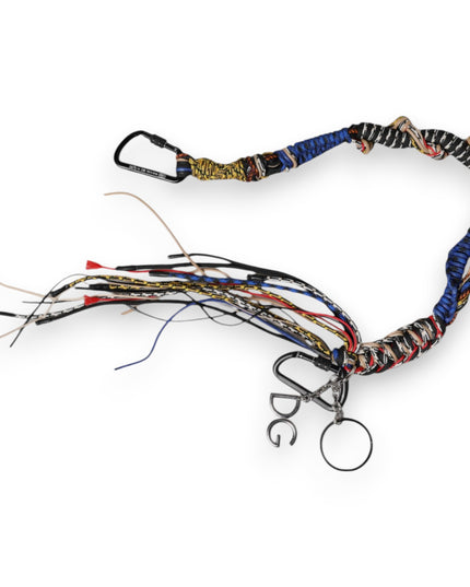 Dolce & Gabbana Multicolor Braided Rope Logo Bag Shoulder Strap