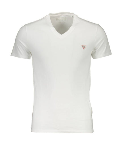 Guess Jeans White Cotton Men T-Shirt