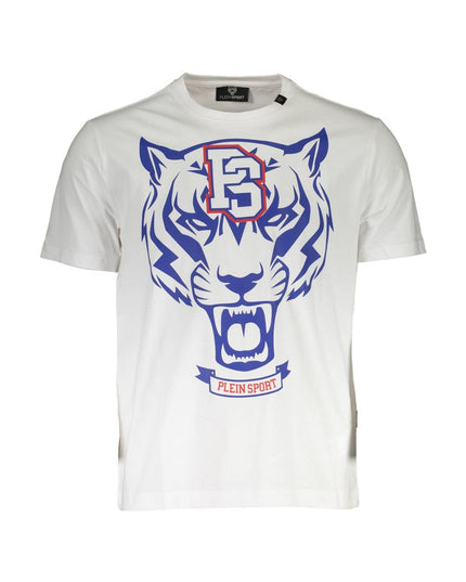 Plein Sport White Cotton Men T-Shirt