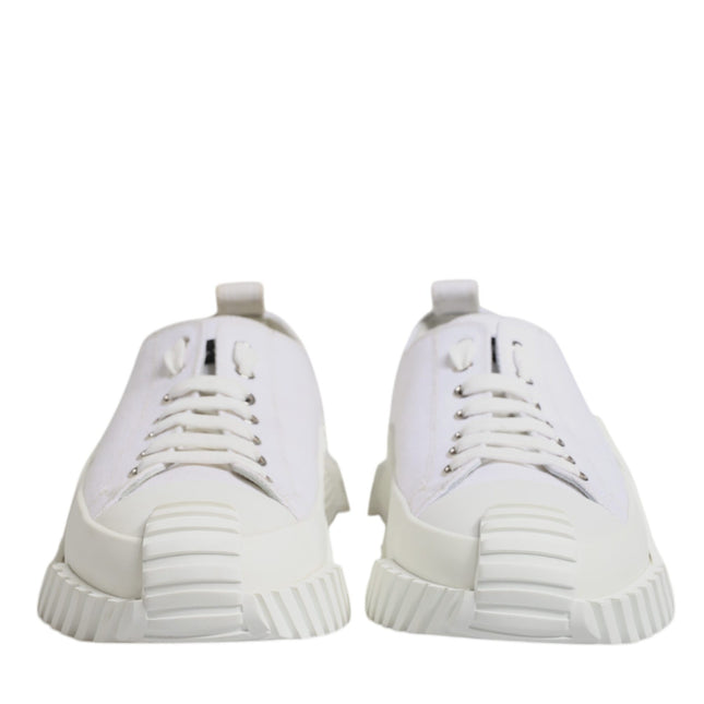 Dolce & Gabbana White Leather Low Top NS1 Sneakers Shoes