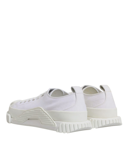 Dolce & Gabbana White Leather Low Top NS1 Sneakers Shoes