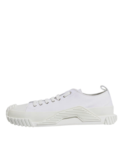 Dolce & Gabbana White Leather Low Top NS1 Sneakers Shoes