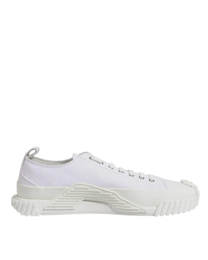 Dolce & Gabbana White Leather Low Top NS1 Sneakers Shoes
