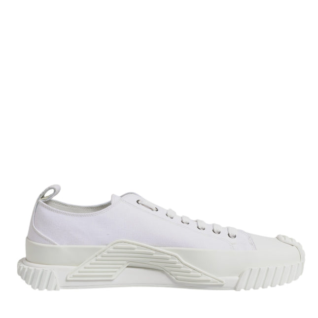 Dolce & Gabbana White Leather Low Top NS1 Sneakers Shoes