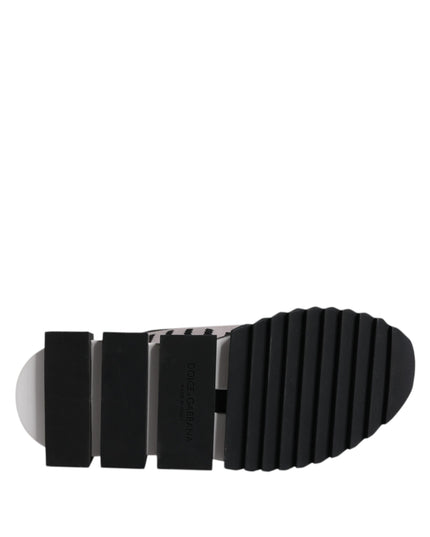 Dolce & Gabbana Black Gray Sorrento Socks Women Sneakers Shoes