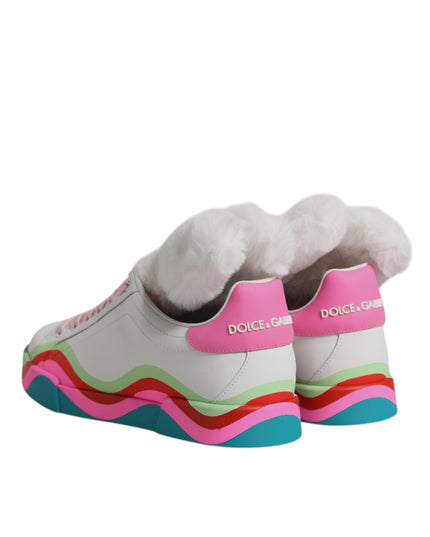 Dolce & Gabbana Multicolor Low Top Trainers Sneakers Shoes