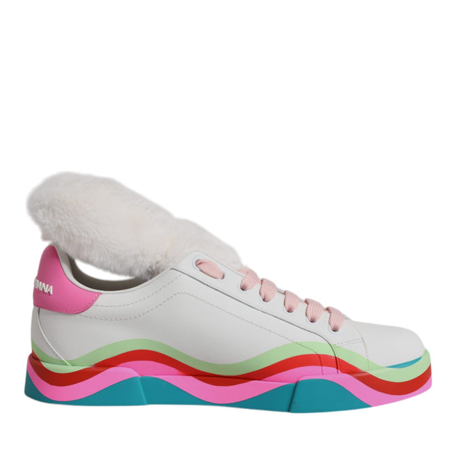 Dolce & Gabbana Multicolor Low Top Trainers Sneakers Shoes