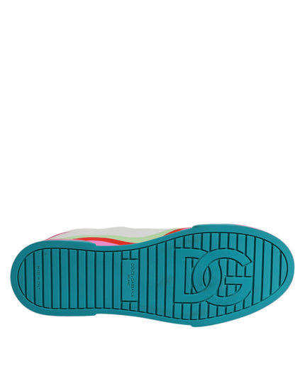 Dolce & Gabbana Multicolor Low Top Trainers Sneakers Shoes