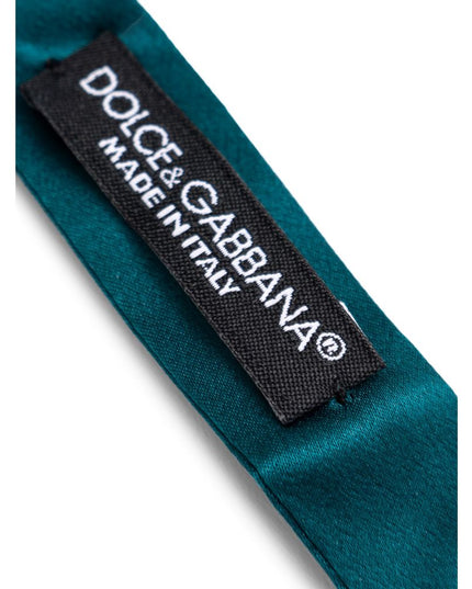 Dolce & Gabbana Green Silk Bowtie