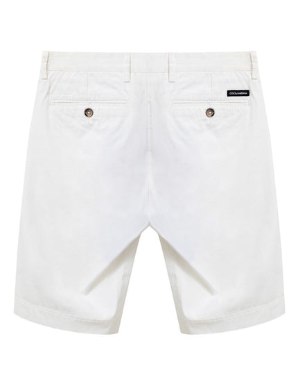 Dolce & Gabbana White Cotton Bermuda Shorts