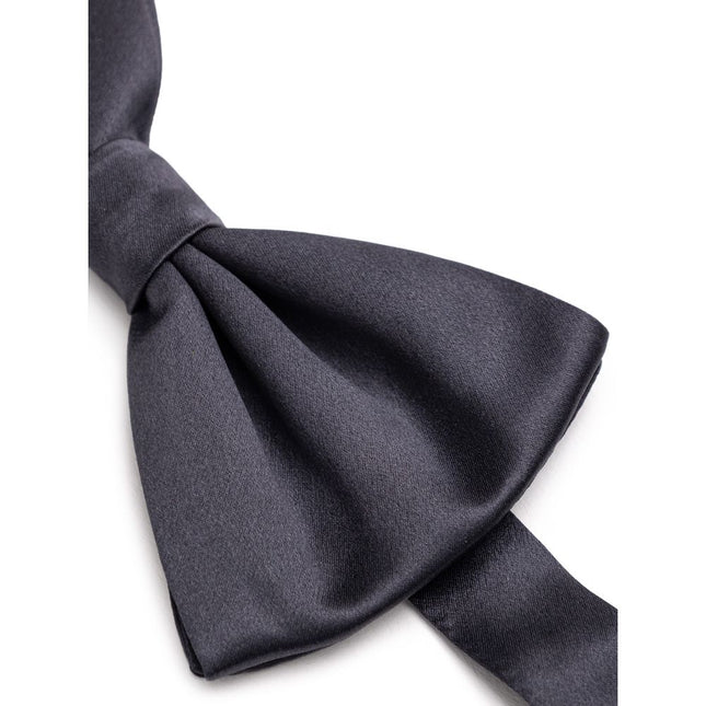 Dolce & Gabbana Gray Silk Bowtie