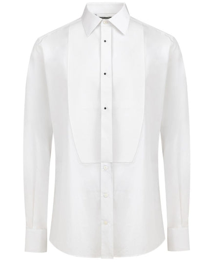 Dolce & Gabbana White Cotton Dress Shirt
