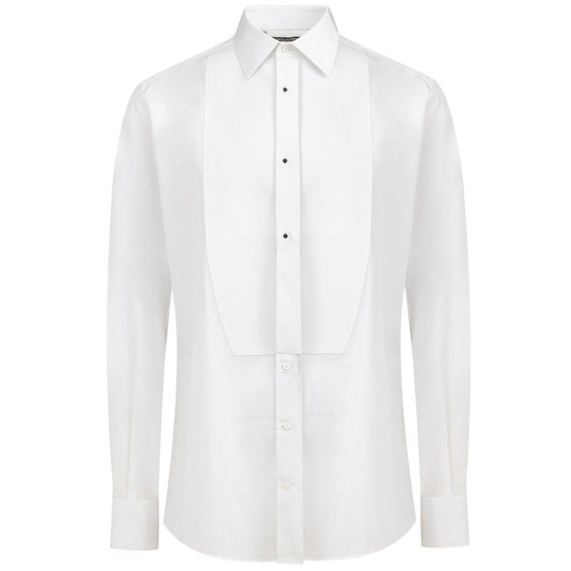 Dolce & Gabbana White Cotton Dress Shirt