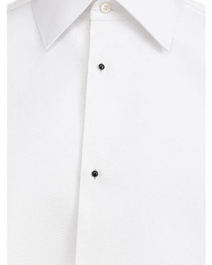 Dolce & Gabbana White Cotton Dress Shirt